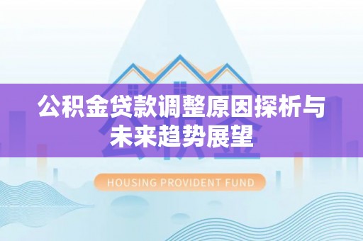 沧县公积金贷款调整原因探析与未来趋势展望
