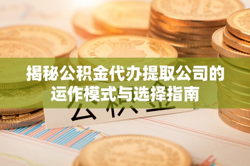 沧县揭秘公积金代办提取公司的运作模式与选择指南