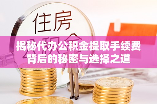 沧县揭秘代办公积金提取手续费背后的秘密与选择之道