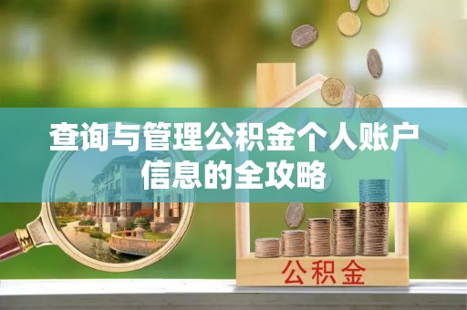 沧县查询与管理公积金个人账户信息的全攻略