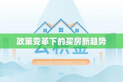 沧县政策变革下的买房新趋势
