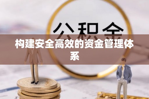 沧县构建安全高效的资金管理体系