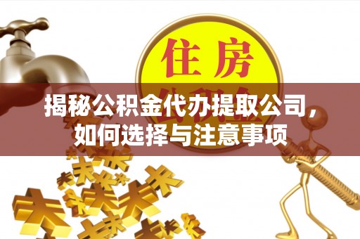 沧县揭秘公积金代办提取公司，如何选择与注意事项