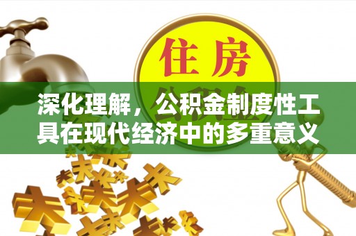 沧县深化理解，公积金制度性工具在现代经济中的多重意义