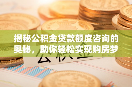 沧县揭秘公积金贷款额度咨询的奥秘，助你轻松实现购房梦想