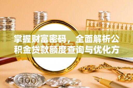 沧县掌握财富密码，全面解析公积金贷款额度查询与优化方案