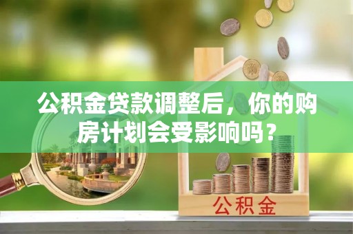 沧县公积金贷款调整后，你的购房计划会受影响吗？