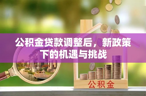 沧县公积金贷款调整后，新政策下的机遇与挑战