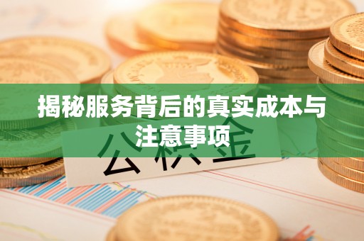 沧县揭秘服务背后的真实成本与注意事项