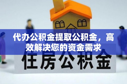 沧县代办公积金提取公积金，高效解决您的资金需求