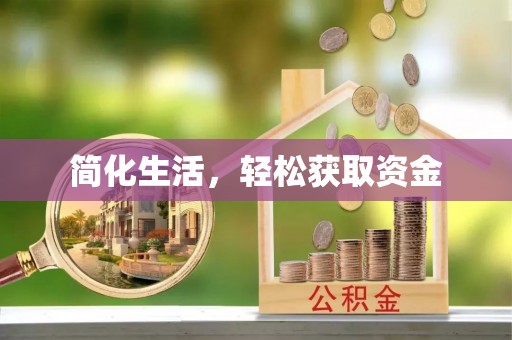 沧县简化生活，轻松获取资金